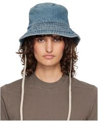 Rick Owens - Temple Gilligan Denim Bucket Hat - Lyst