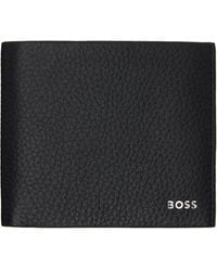 BOSS - Logo Lettering Grained-Leather Wallet - Lyst