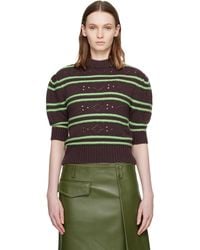 Marni - Short Sleeve Striped Crewneck Sweater - Lyst