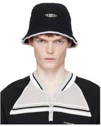CASABLANCA - Warp Logo Crochet Bucket Hat - Lyst