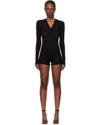 Mugler - Knit Cotton Bodyshort - Lyst