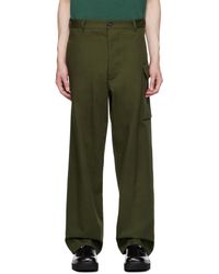 Marni - Green Button-fly Trousers - Lyst