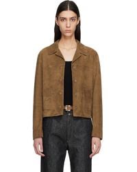 Tom Ford - Tan Soft Lamb Suede Jacket - Lyst