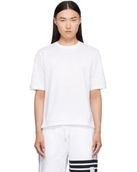 Thom Browne - Jersey Ottoman 4-Bar T-Shirt - Lyst