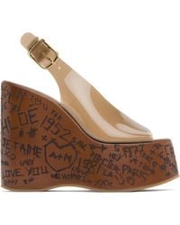 Chloé - ブラウン Maxime ウェッジサンダル - Lyst