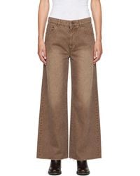 Tonywack - Re-Cut Brushed Cotton Flared Jeans - Lyst
