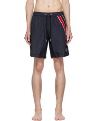 Moncler - Short De Bain À Patch Logo - Lyst