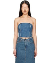 Wardrobe NYC - Tube Denim Top - Lyst