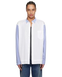 Ambush - Chemise Étagée Blanc Et Bleu - Lyst