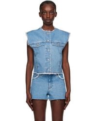 A.P.C. - Barbara Denim Vest - Lyst