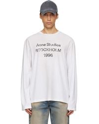 Acne Studios - Off- Logo T-Shirt - Lyst