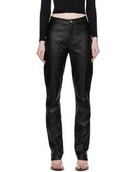 Miaou - Hannah Jewett Edition Jet Faux-Leather Trousers - Lyst