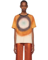 Eckhaus Latta Lapped Long Sleeve T-Shirt in Green | Lyst