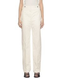 Lemaire - Off- High Waisted Trousers - Lyst