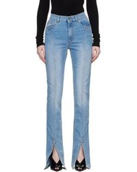 Mugler - Stretch Denim Jeans - Lyst