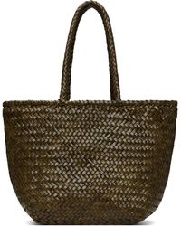 Dragon Diffusion - Khaki Grace Basket Small Tote - Lyst