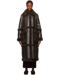 Stand Studio - Brown Patrice Faux-leather Coat - Lyst