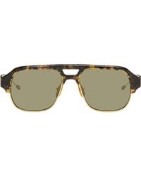 Thom Browne - Acetate & Titanium Aviator Pilot Sunglasses - Lyst