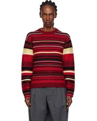 JW Anderson - Pull Rouge À Rayures - Lyst
