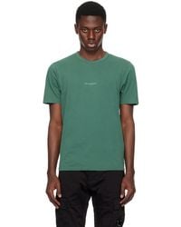 C.P. Company - T-shirt vert à logo imprimé - Lyst