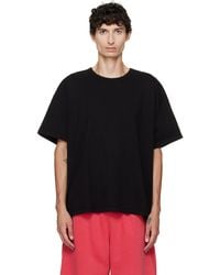 Les Tien - Heavyweight Binded Neck Oversized T-Shirt - Lyst