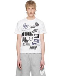 COMME DES GARÇON BLACK - Comme Des Garçons Nikeエディション ホワイト Tシャツ - Lyst