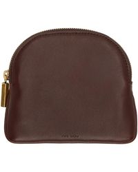 The Row - Burgundy Circle Coin Pouch - Lyst