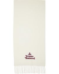 Vivienne Westwood - Off- Embroidered Scarf - Lyst