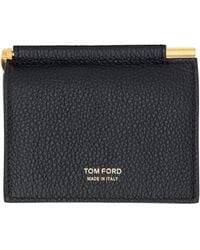 Tom Ford - Soft Grain Leather Folding Money Clip Card Holder - Lyst