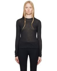 Skims - Sheer Cotton Long Sleeve T-Shirt - Lyst