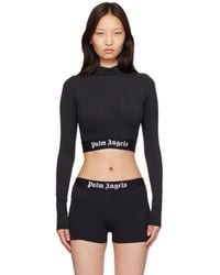 Palm Angels - Classic Logo Long-Sleeved Mockneck Top - Lyst