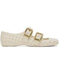 Bottega Veneta - Off- Amy Mary-Jane Ballerina Flats - Lyst