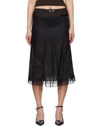 Maison Margiela - 'Anonymity Of The Lining' Midi Skirt - Lyst