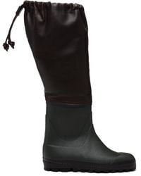 Rier - Bottes De Pluie Hautes Brunes Exclusives À Ssense - Lyst