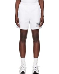 Sporty & Rich - Short De Sport Blanc À Logo Usa Wellness Club - Lyst