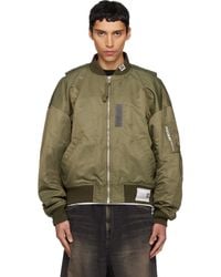 Maison Mihara Yasuhiro - Vest Combined Flight Bomber Jacket - Lyst