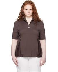 Amomento - Mock Neck Half Zip T-Shirt - Lyst