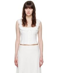 GUIZIO - ホワイト Paloma トップス - Lyst