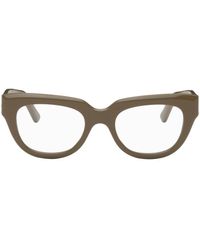 Balenciaga - Taupe Square Glasses - Lyst