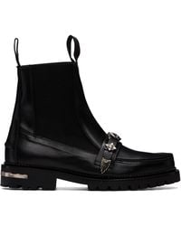 Toga Virilis - Hard Leather Chelsea Boots - Lyst
