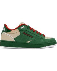 Reebok - Green & Beige Club C Bulc Sneakers - Lyst