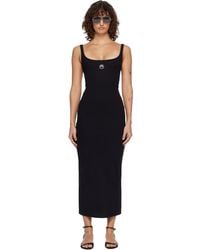 Marine Serre - Moon Logo Ribbed Jersey Maxi Dress - Lyst