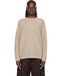 Lauren Manoogian - Fine Terry Crewneck Sweater - Lyst