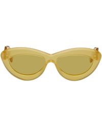 Loewe - Yellow Cat-eye Sunglasses - Lyst
