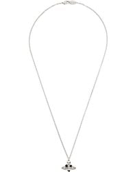 Vivienne Westwood - Diamante Heart Pendant Necklace - Lyst