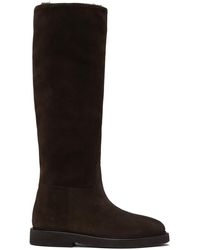 LEGRES - Suede Riding Boots - Lyst