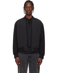 BOSS - Logo Patch Bomber Jacket - Lyst