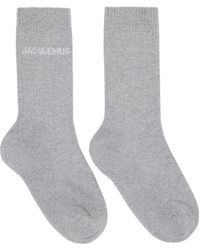 Jacquemus - Gray Le Raphia 'les Chaussettes ' Socks - Lyst
