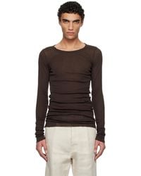 Rick Owens - Hollywood Rib Ls T-Shirt - Lyst