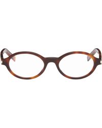 Saint Laurent - Sl 751 Jeanne Round Oval Glasses - Lyst